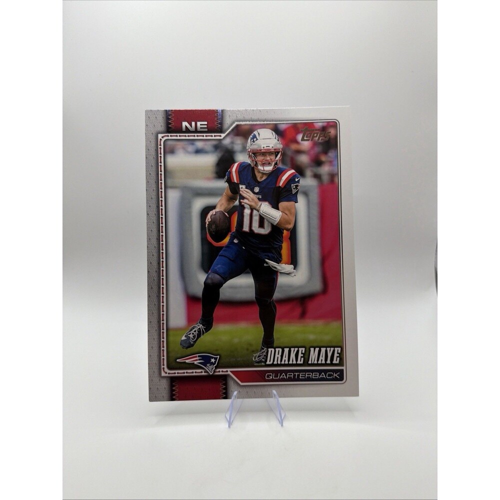 Topps 2026 Flagship NFL Drake Maye Oversized Jumbo Superbox Card Patriots